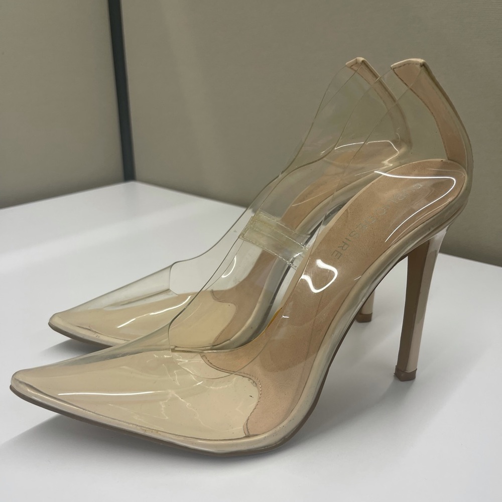 Clear heels